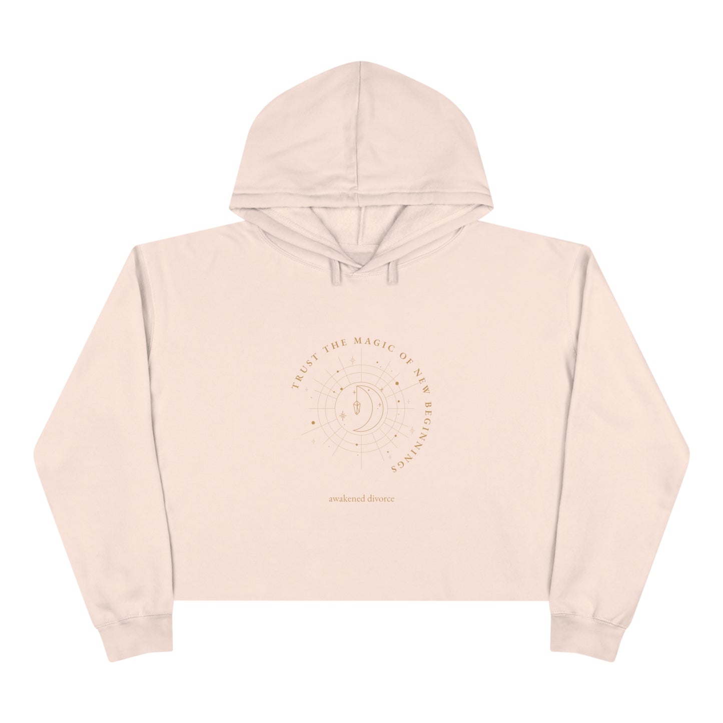 Trust The Magic Of New Beginnings Crop Hoodie